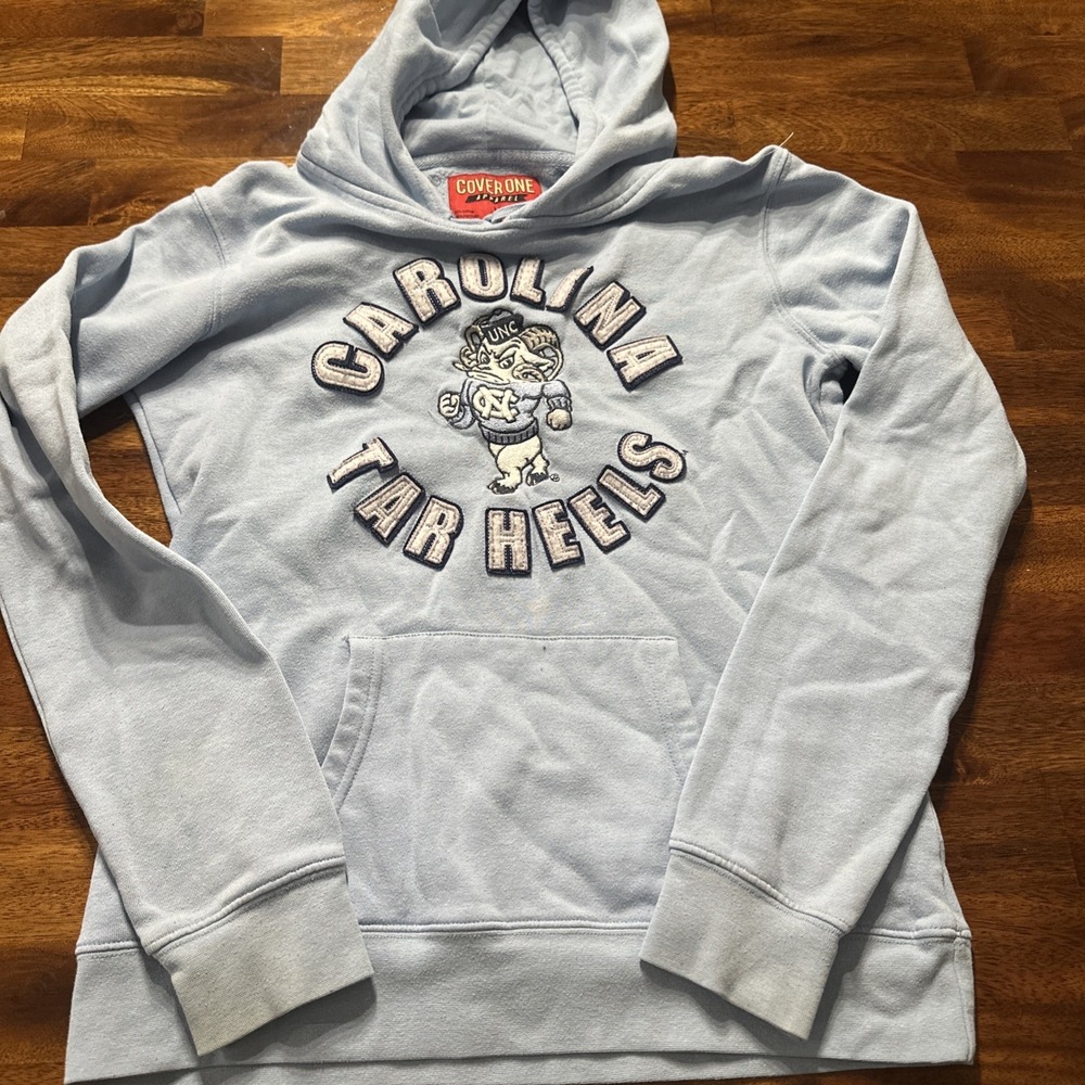 Mens Vtg Cover One‎ Apparel Carolina Tar Heels Hoodie Sz M